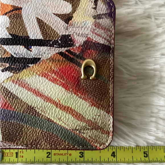 Coach Mint + Serf tan rust multi bifold wallet. Wallet is brand new with tags. - Picture 8 of 9